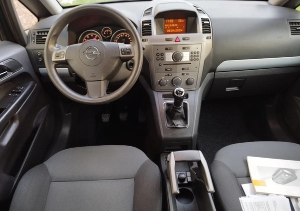 Opel Zafira cena 12900 przebieg: 217500, rok produkcji 2007 z Poniatowa małe 326